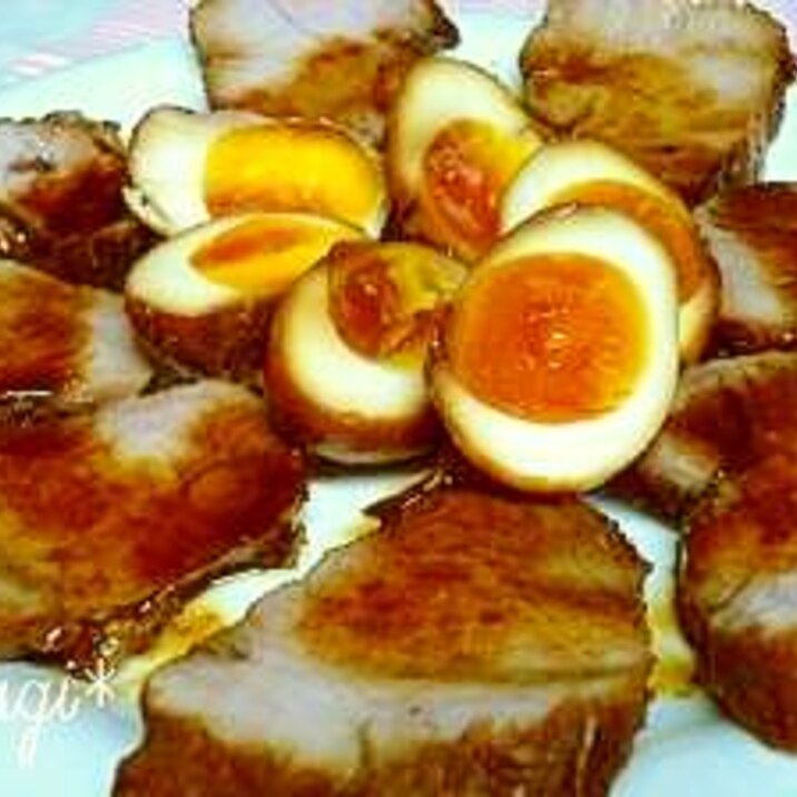 煮豚&煮卵。